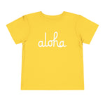 Classic Aloha Script Toddler Short Sleeve Tee
