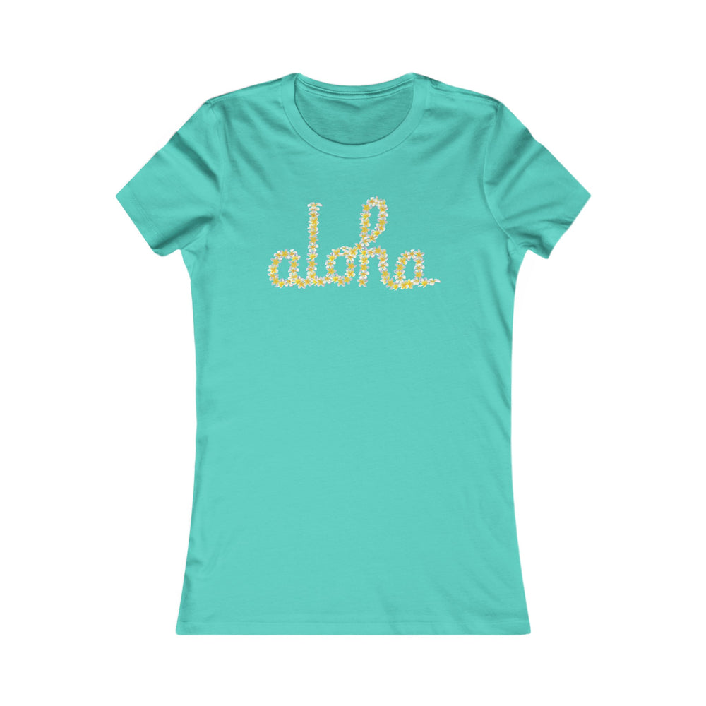 Aloha Script Plumeria Womens