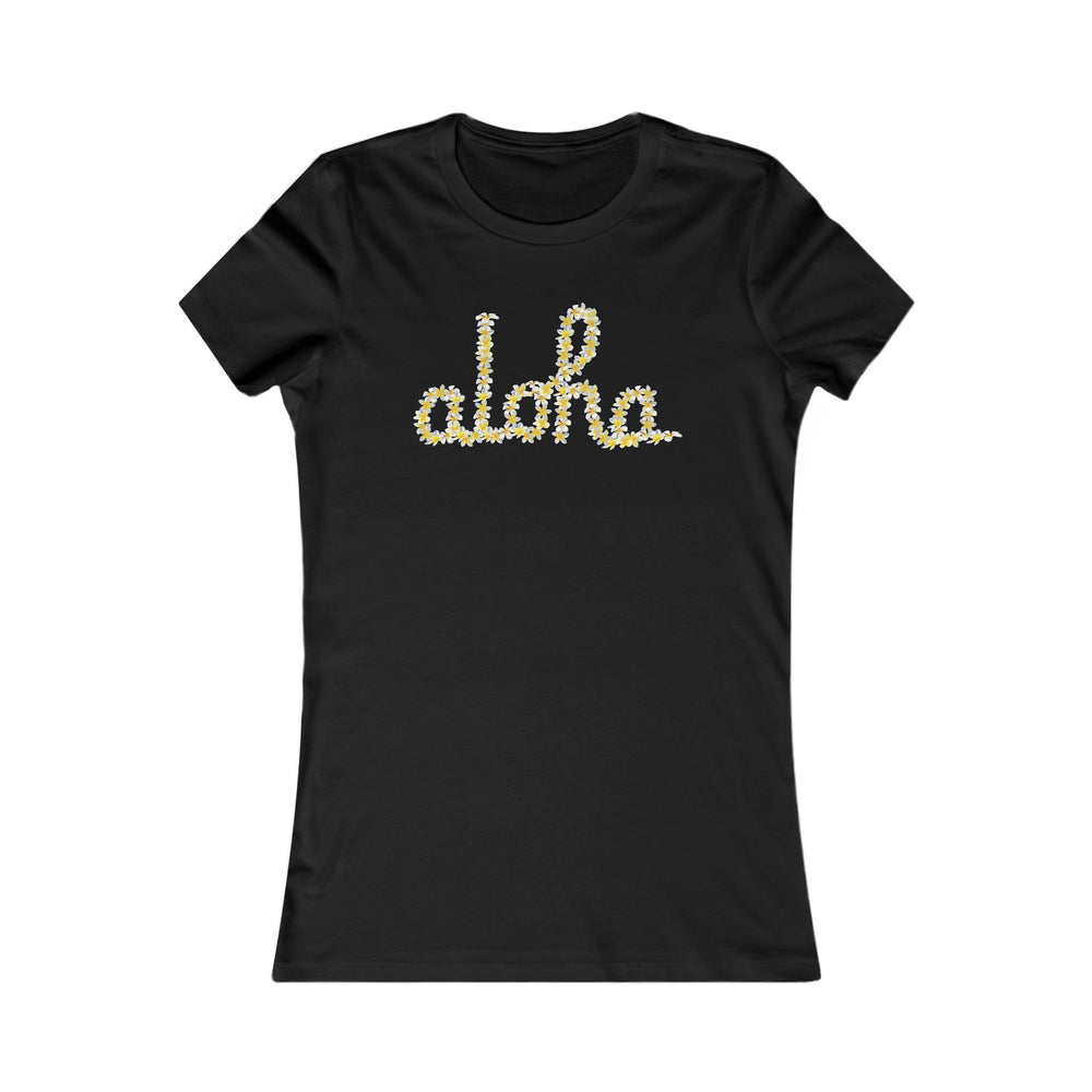 Aloha Script Plumeria Womens