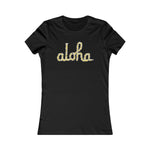 Aloha Script Plumeria Womens