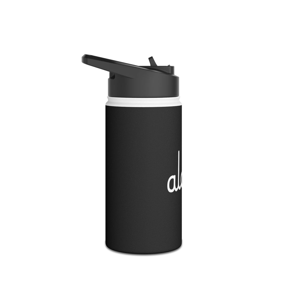 Aloha Script Stainless Steel Water Bottle, Standard Lid