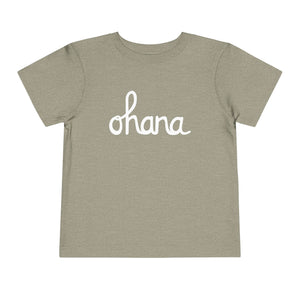 Ohana Script Toddler Short Sleeve Tee