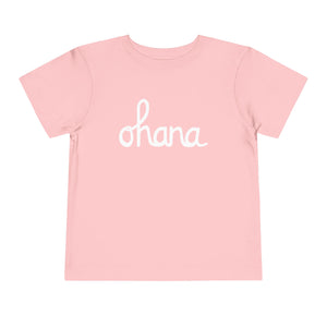 Ohana Script Toddler Short Sleeve Tee