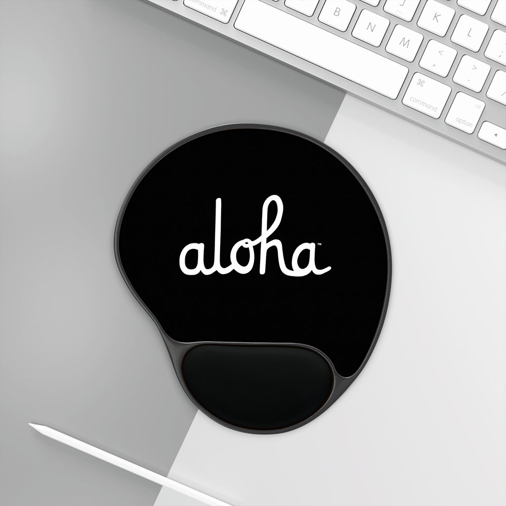 Classic Aloha Script Mouse Pad