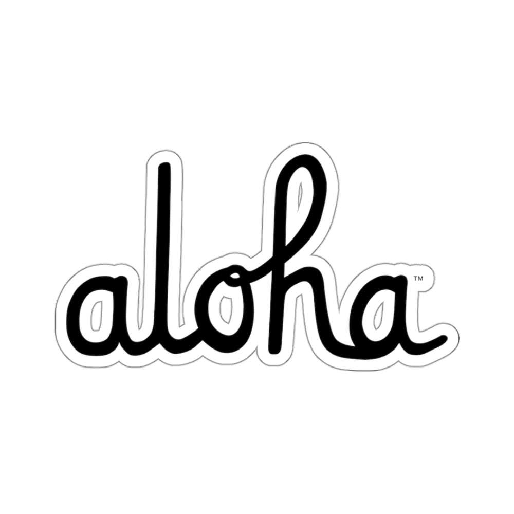Classic Aloha Script Stickers