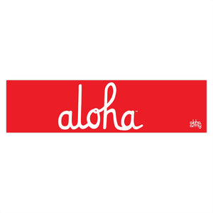 Classic Aloha Script Bumper Stickers