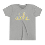 Aloha Script Plumeria Youth Short Sleeve Tee