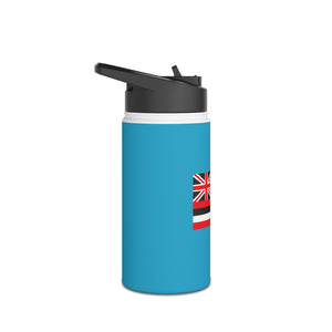 Hawaiian Flag Stainless Steel Water Bottle, Standard Lid