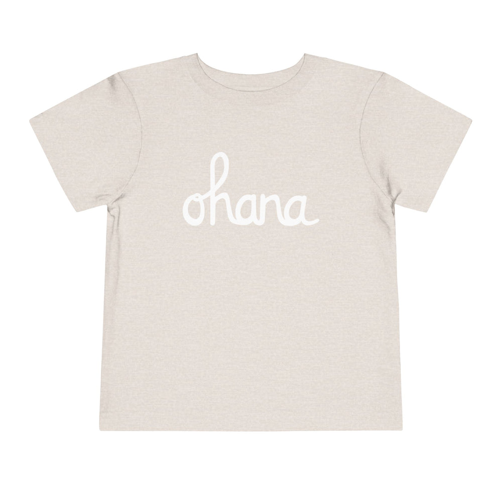 Ohana Script Toddler Short Sleeve Tee