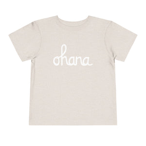 Ohana Script Toddler Short Sleeve Tee