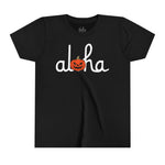 Halloween Aloha Script Youth Short Sleeve Tee