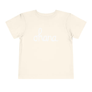 Ohana Script Toddler Short Sleeve Tee