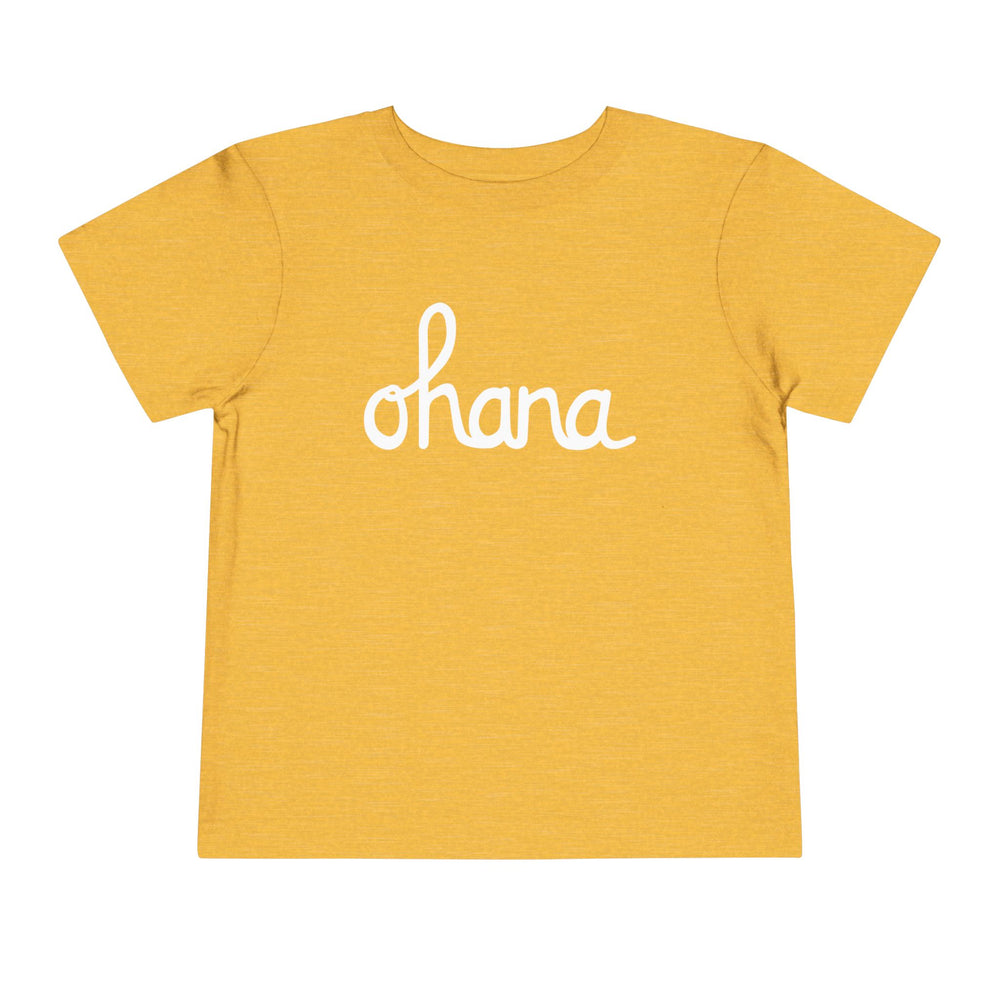 Ohana Script Toddler Short Sleeve Tee