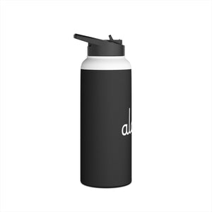 Aloha Script Stainless Steel Water Bottle, Standard Lid