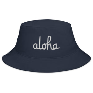 Classic Aloha Script Bucket Hat